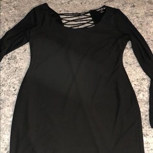 Black long sleeve dress
